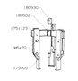 Extracteur Forza À 3 Griffes Fines 145X125